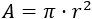 fórmula del área del círculo de radio r: A = π·r² Calculadora del área del círculo a partir de alguno de los siguientes datos: radio, diámetro, perímetro o lado del cuadrado inscrito. La calculadora muestra las operaciones realizadas. Se proporcionan las fórmulas que utiliza la calculadora y una colección de problemas resueltos relacionados con el área del círculo. Calcularea. Matemáticas. Geometría plana.