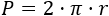 fórmula del perímetro del círculo de radio r: P = 2·π·r Calculadora del área del círculo a partir de alguno de los siguientes datos: radio, diámetro, perímetro o lado del cuadrado inscrito. La calculadora muestra las operaciones realizadas. Se proporcionan las fórmulas que utiliza la calculadora y una colección de problemas resueltos relacionados con el área del círculo. Calcularea. Matemáticas. Geometría plana.
