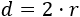 diámetro del círculo de radio r: d = 2·r Calculadora del área del círculo a partir de alguno de los siguientes datos: radio, diámetro, perímetro o lado del cuadrado inscrito. La calculadora muestra las operaciones realizadas. Se proporcionan las fórmulas que utiliza la calculadora y una colección de problemas resueltos relacionados con el área del círculo. Calcularea. Matemáticas. Geometría plana.